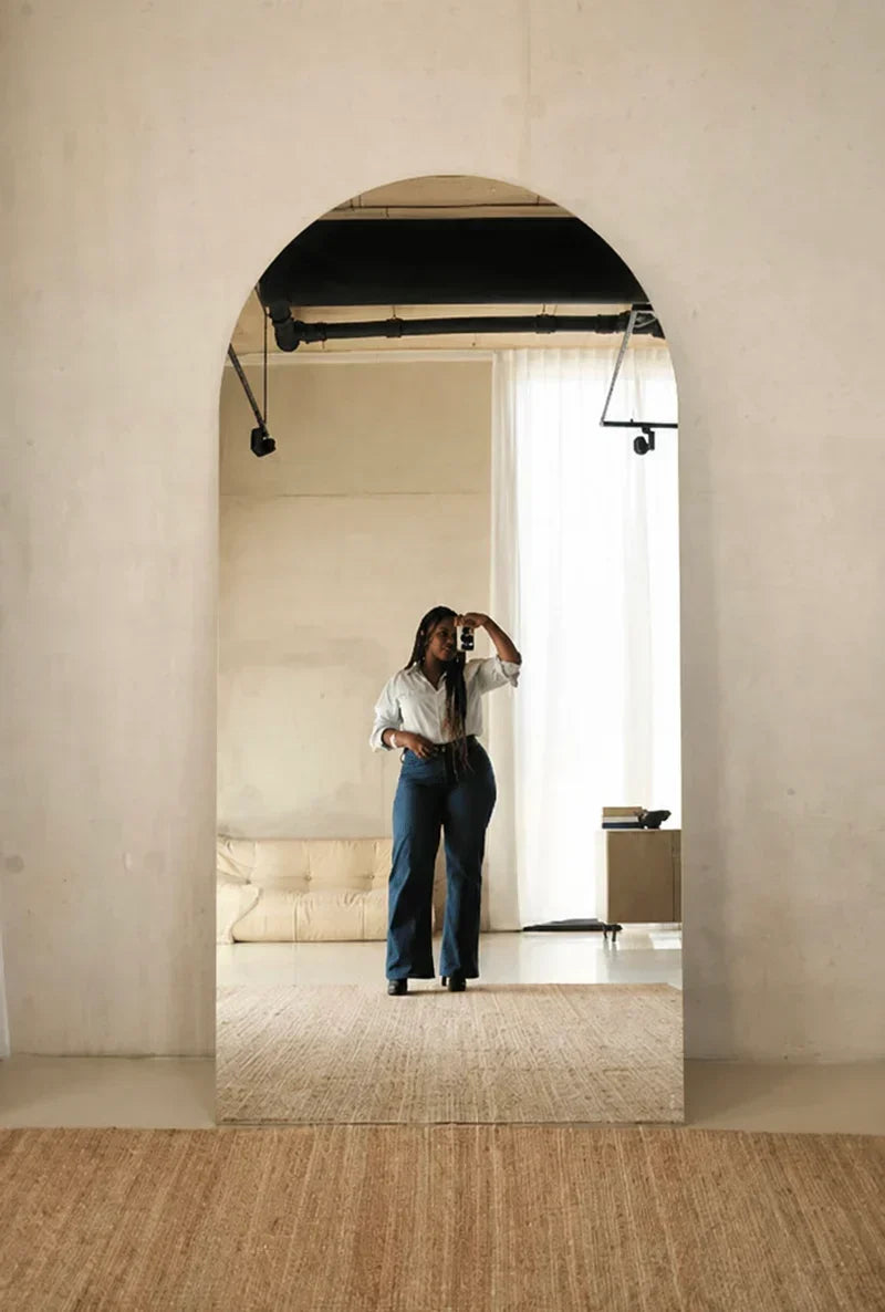 Luna Frameless Arched Full Length Mirror – 200 x 100 cm