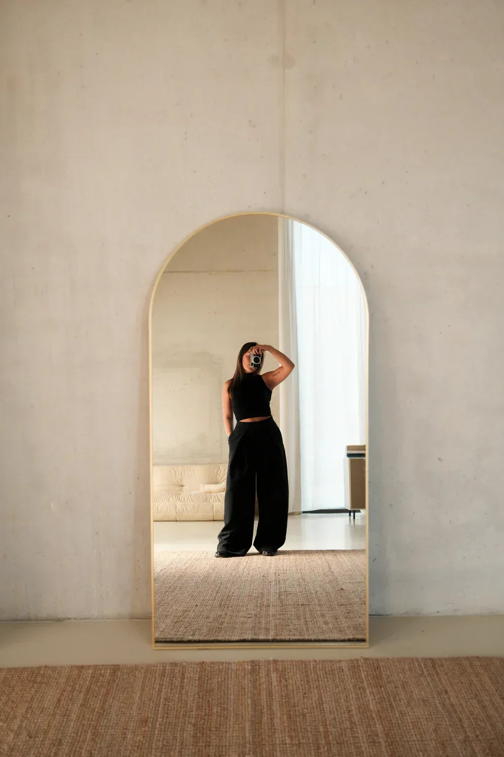 Luna Arched Full Length Mirror – 160 x 80 cm