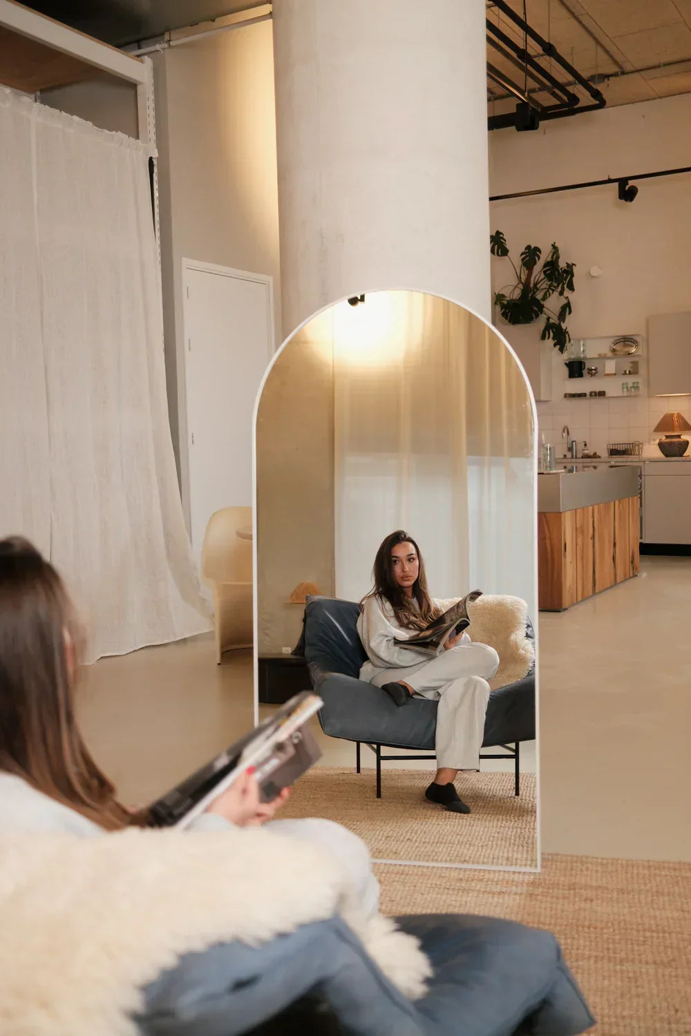 Luna Arched Full Length Mirror – 160 x 80 cm