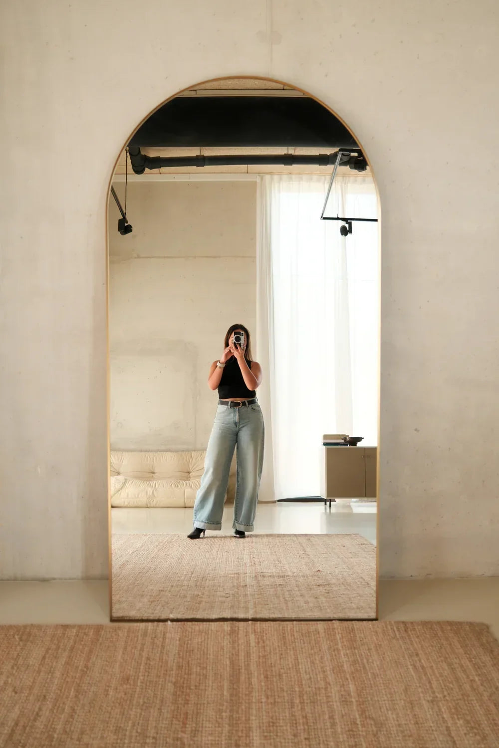 Luna Arched Full Length Mirror – 200 x 100 cm