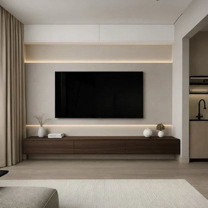 Japandi TV Unit – Square Design