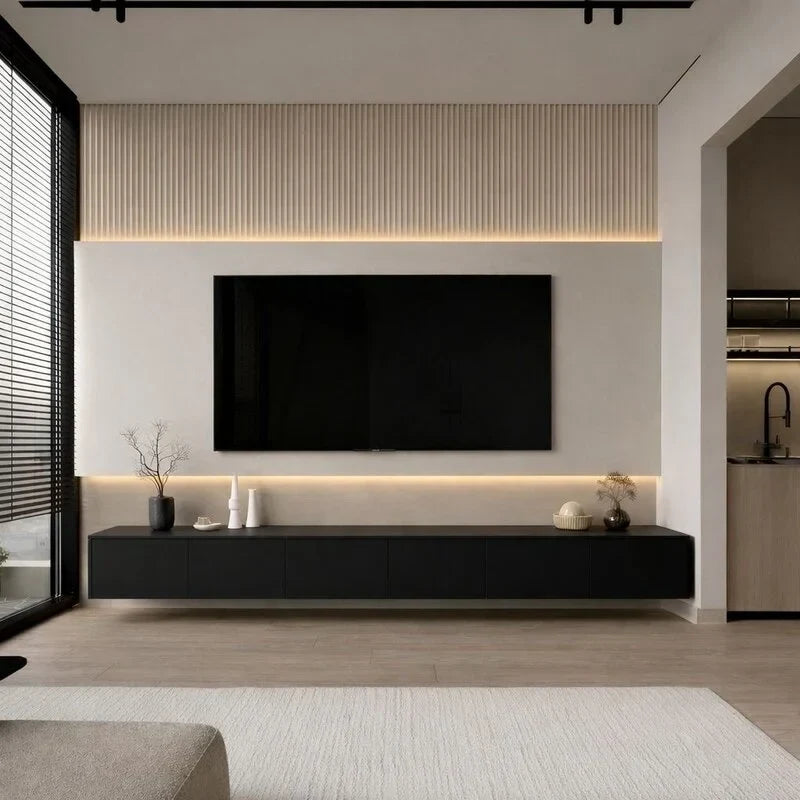 Japandi TV Unit – Square Design